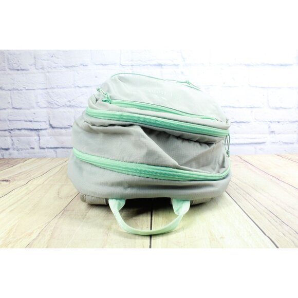 LL Bean Big Kids Comfort Carry Laptop Pack 30L School Trail Backpack Green Gray main image 5
